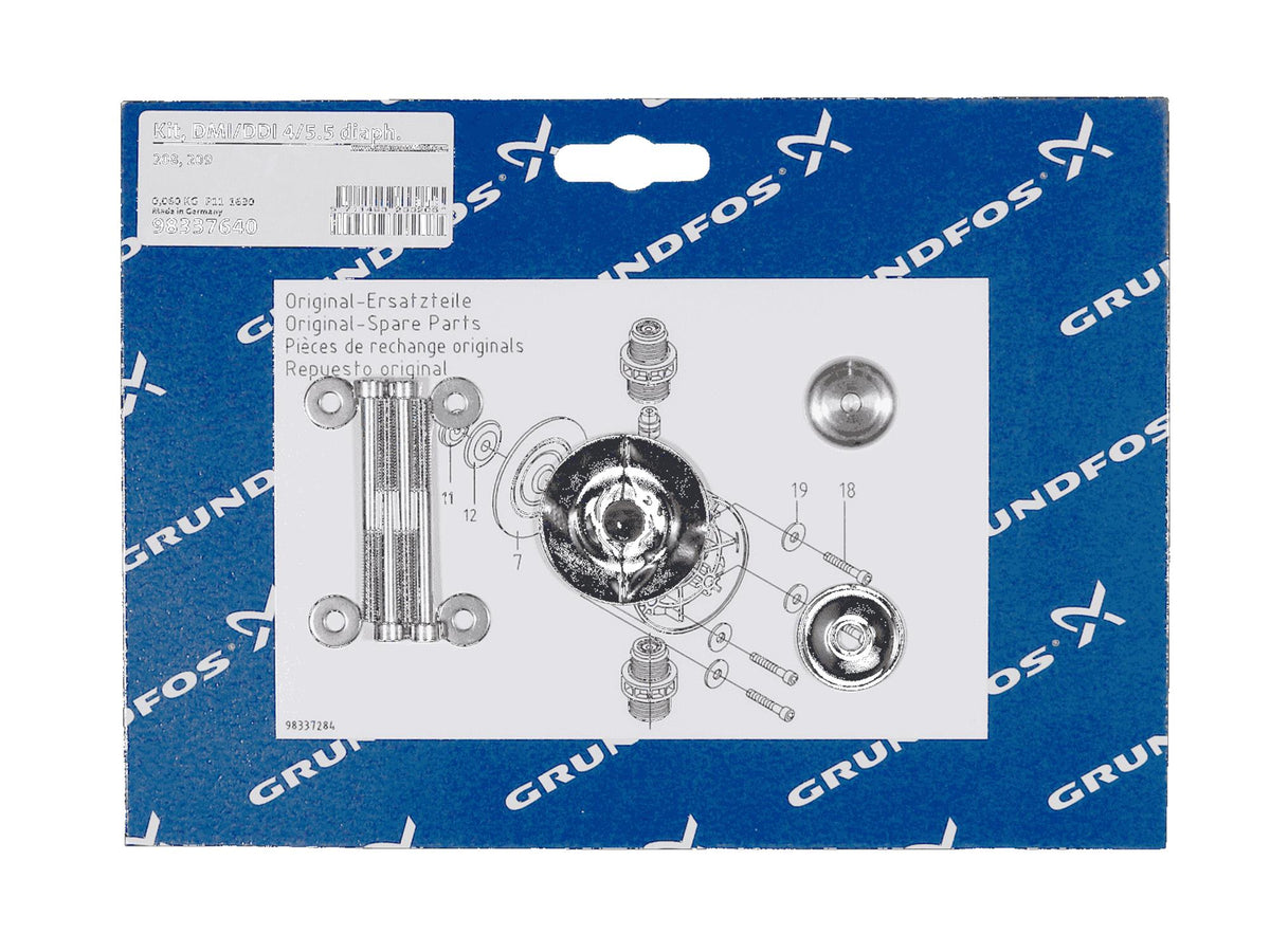 Grundfos 98337640, Diaphragm Kit DMI/DDI 4/5.5