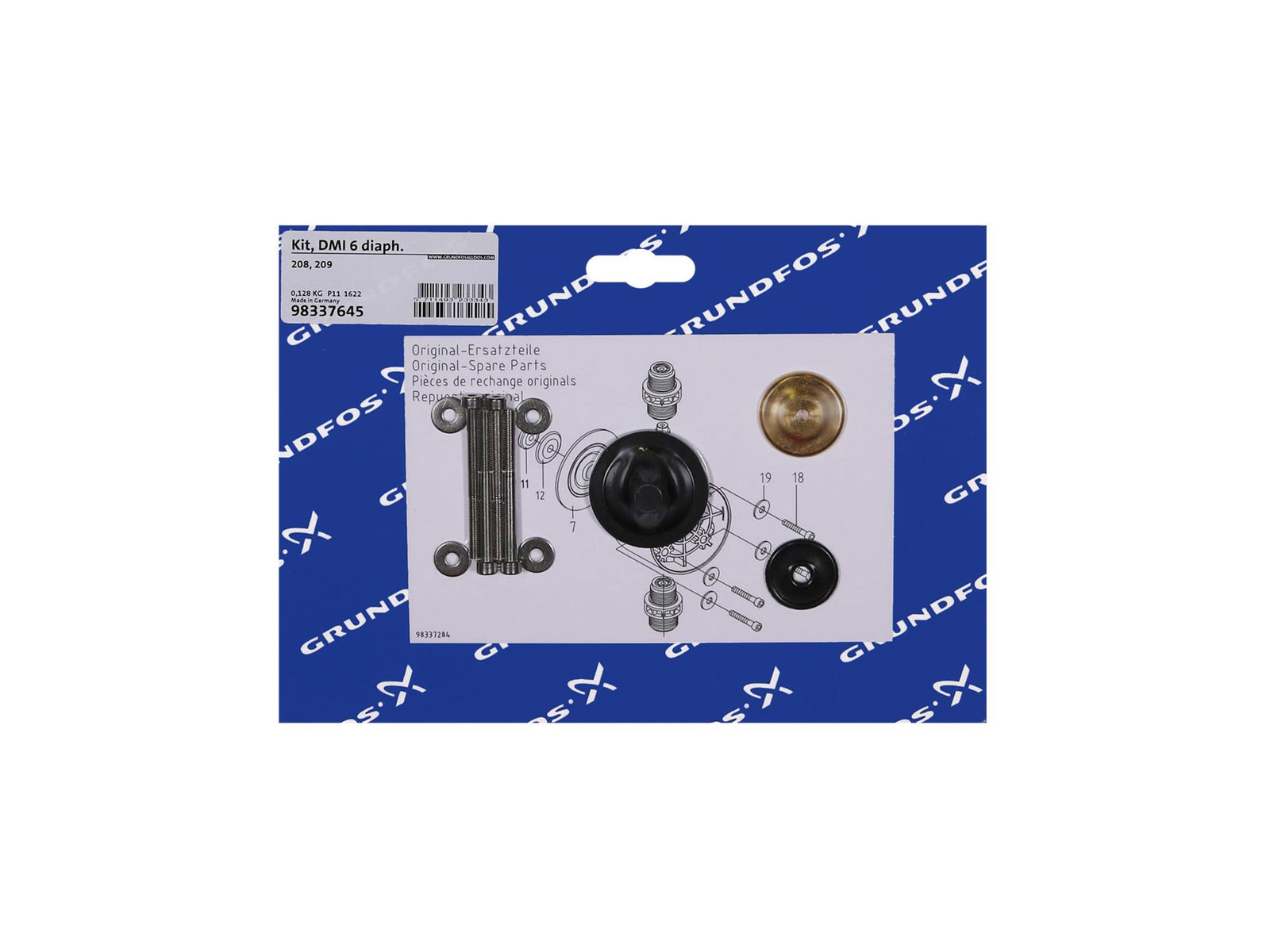 Grundfos 98337645, DMI 6 Diaphragm Kit