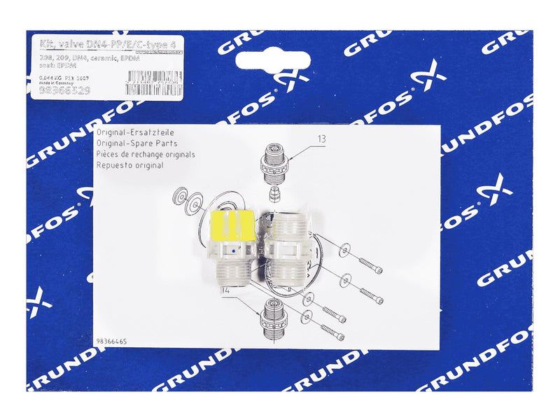 Grundfos 98366529, Kit Valve DN4-PP/E/C-Type 4