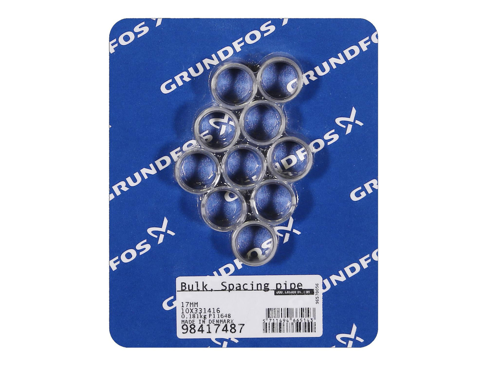 Grundfos 98417487, Bulk Pack Spacing Pipe 17mm