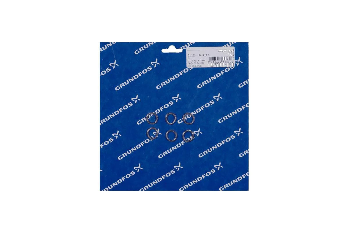 Grundfos 98461766, O-Ring 13x2.5 PTFE Bulk Pack of 6 Pieces