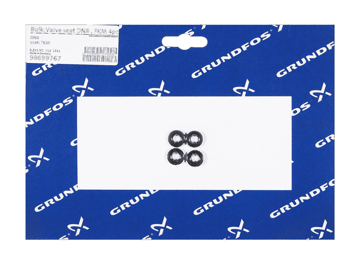 Grundfos 98699767, Bulk Pack Valve Seat DN8 FKM 4pcs