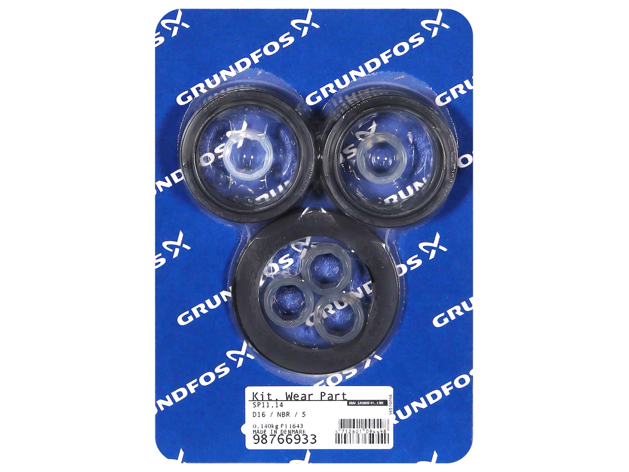 Grundfos 98766933, Wear Parts Kit SP11/14 NBR 5 Stage