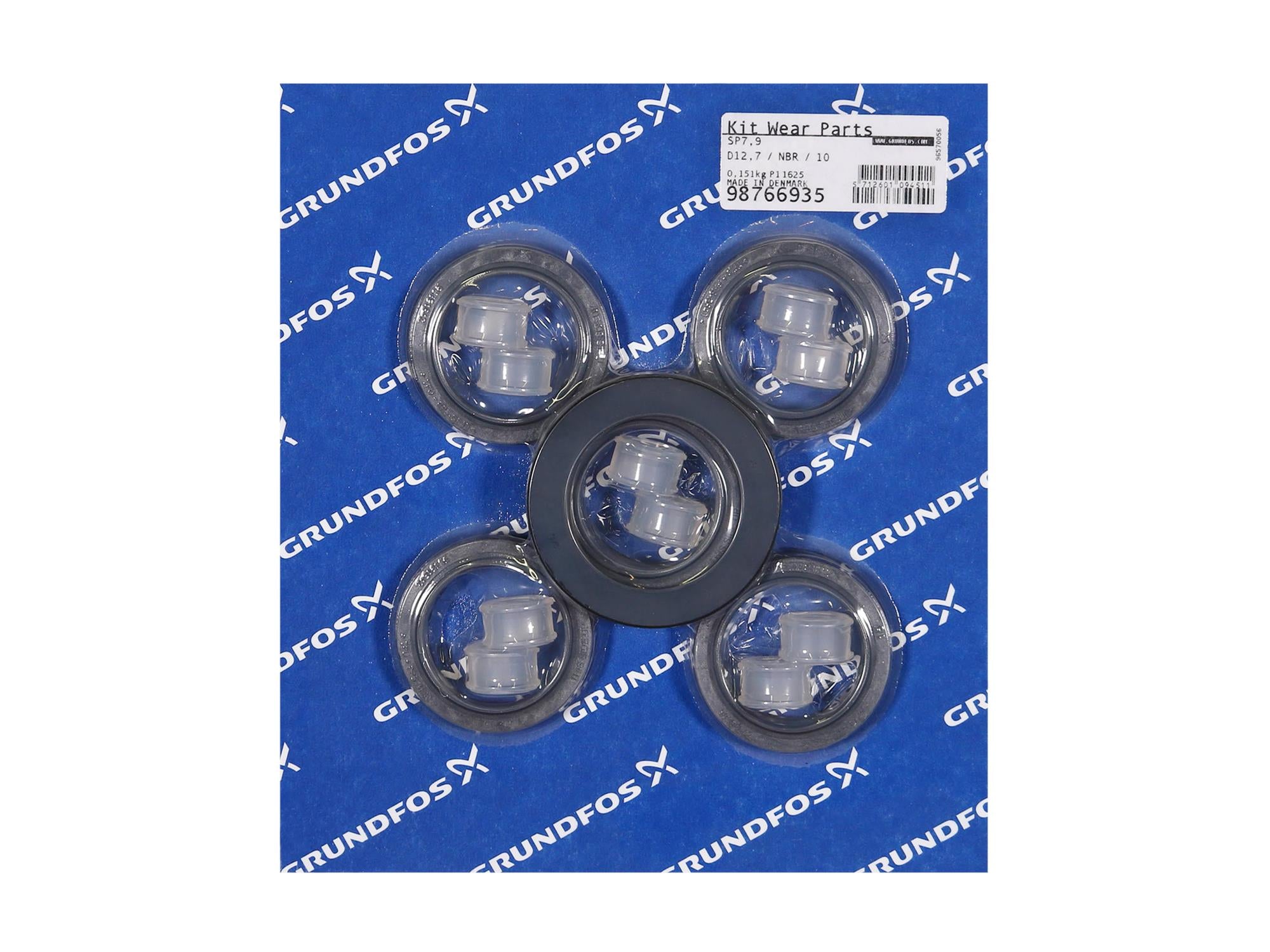 Grundfos 98766935, Wear Parts Kit SP7/9 D12,7 NBR 10 Stg