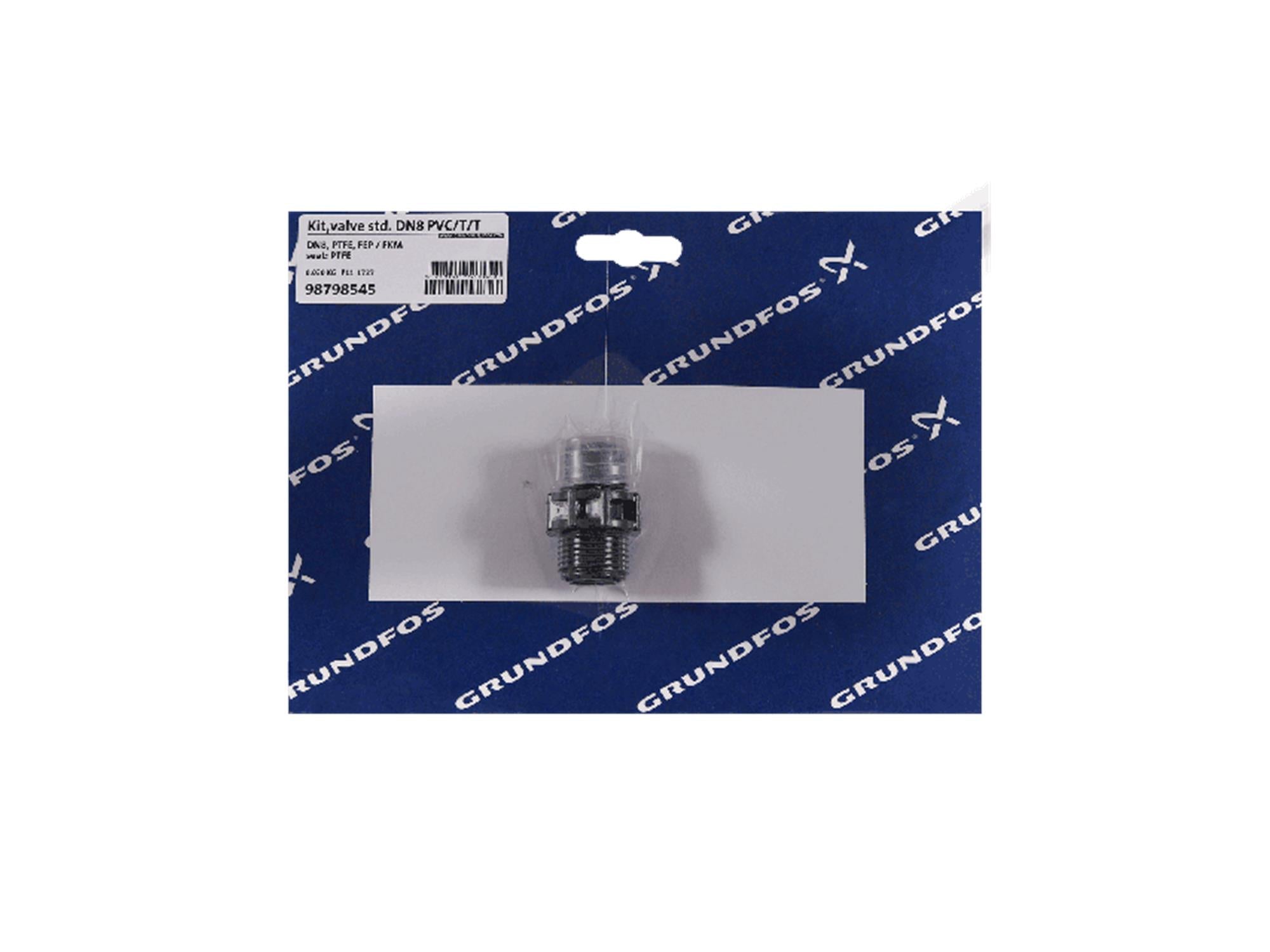 Grundfos 98798545, Valve Kit Standard DN8 PVC/T/T