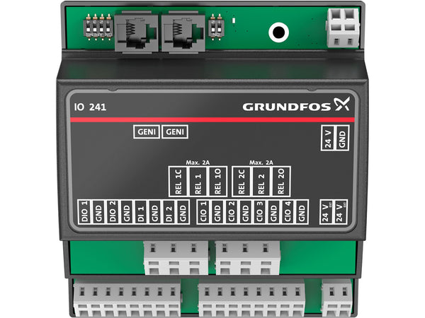 Grundfos 99332827, IO241 Input Output Module for DIN Rail