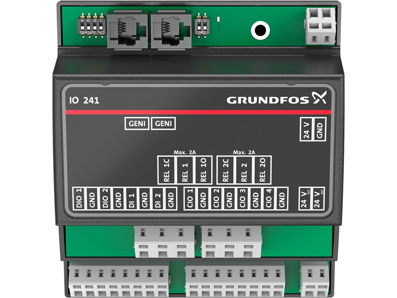 Grundfos 99332827, IO241 Input Output Module for DIN Rail