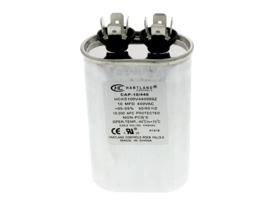 Hartland Controls CAP-10/440, 10 MFD, 370/440 V Oval Run Cap