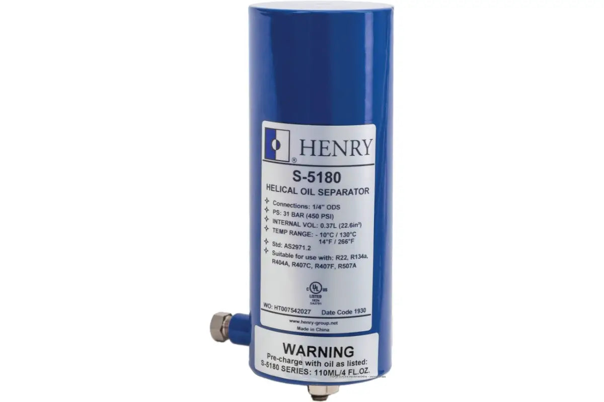 Henry Technologies S-5180, 1/4 ODS Helical Oil Separator