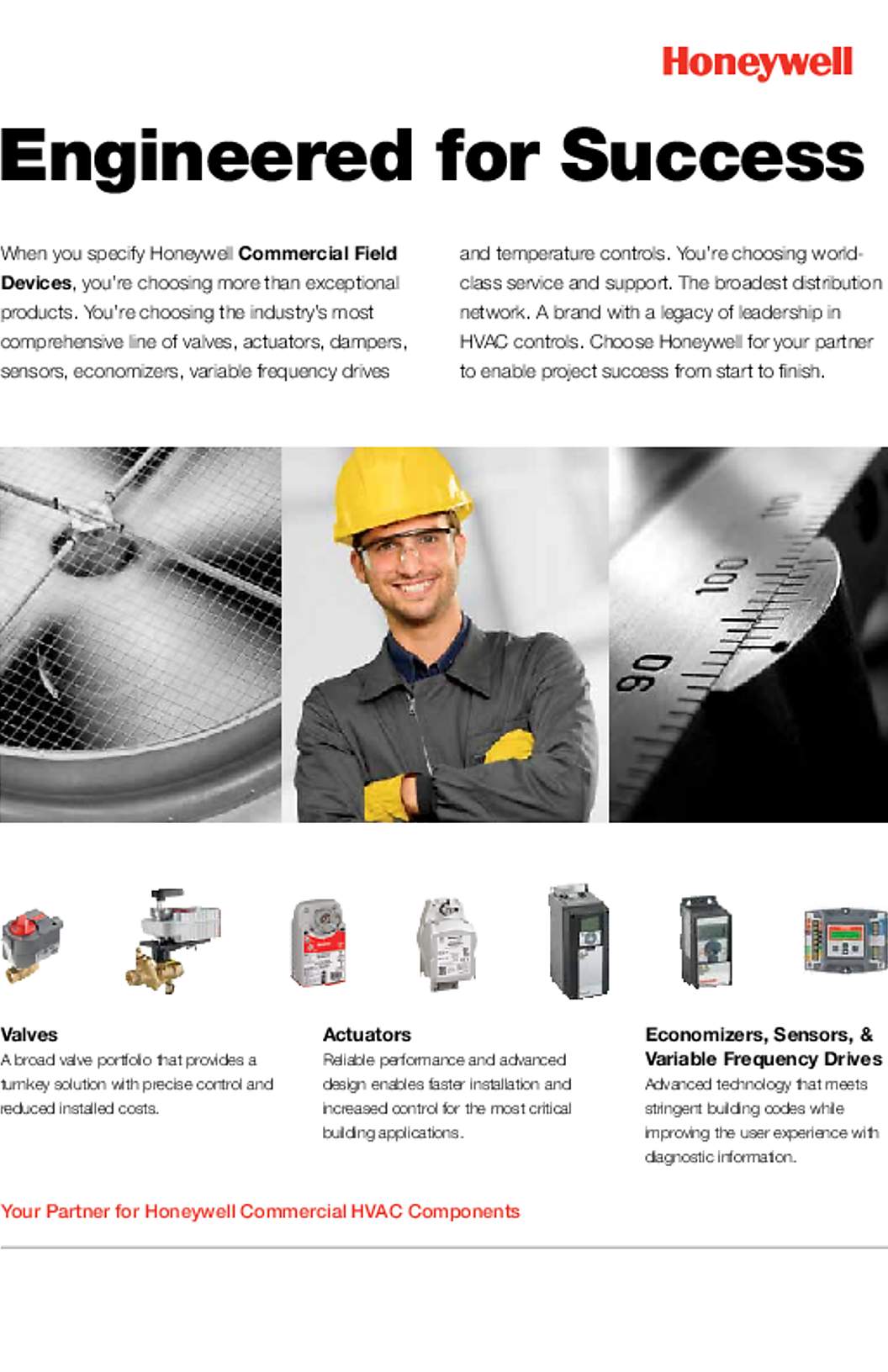 Honeywell Engineered for Success-Sell Sheet for Control Valves with MVN Actuators (English)