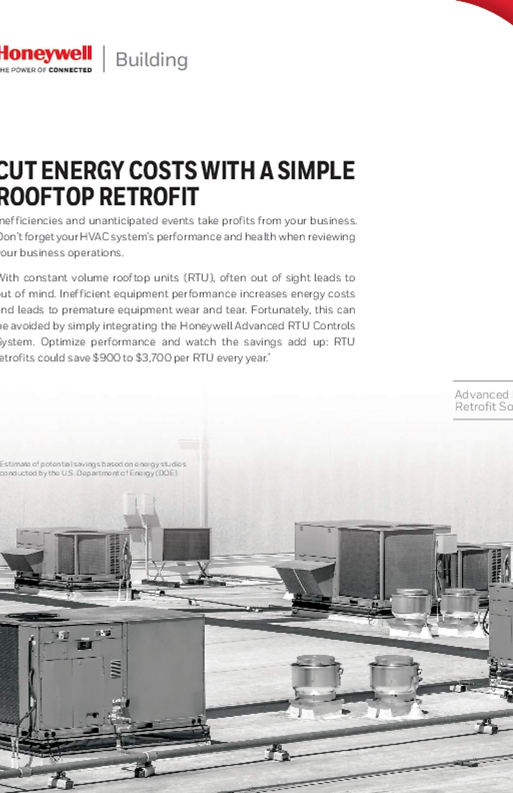 Honeywell Cut Energy Costs with a Simple Rooftop Retrofit Sell Sheet