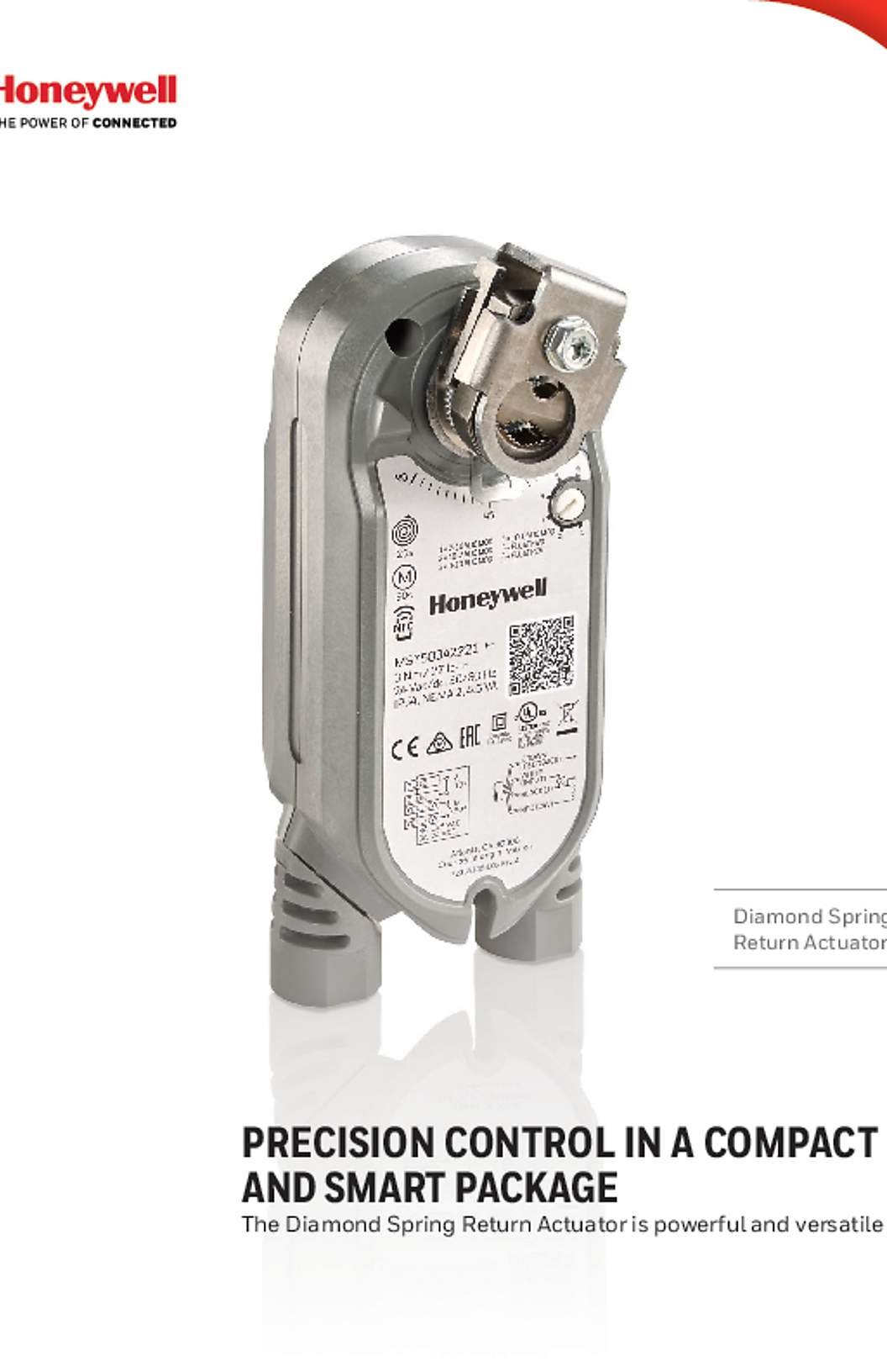 Honeywell Brochure for Diamond Spring Return Actuator MS7103 and MS7503 (English