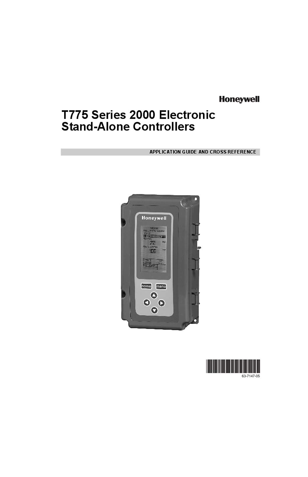 Honeywell 63-7147—05 - T775 Series 2000 Electronic Stand-Alone Controllers