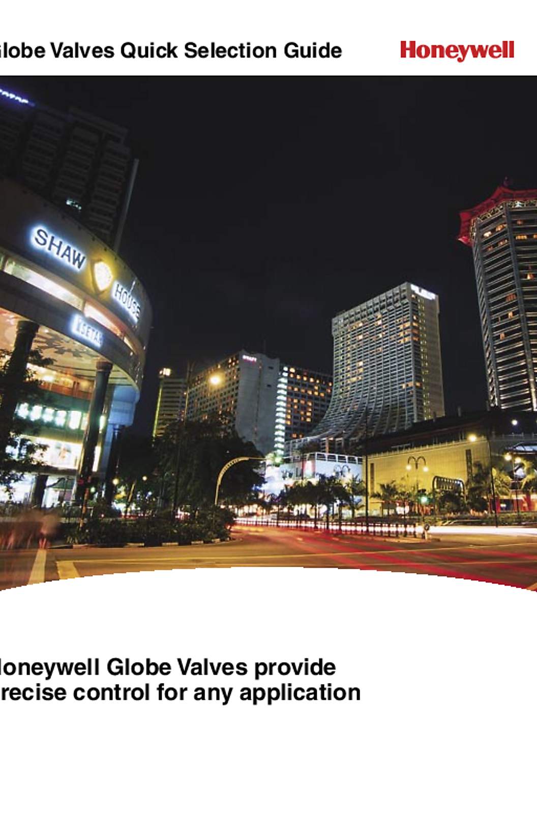 Honeywell 63-9236 - Globe Valves Quick Selection Guide