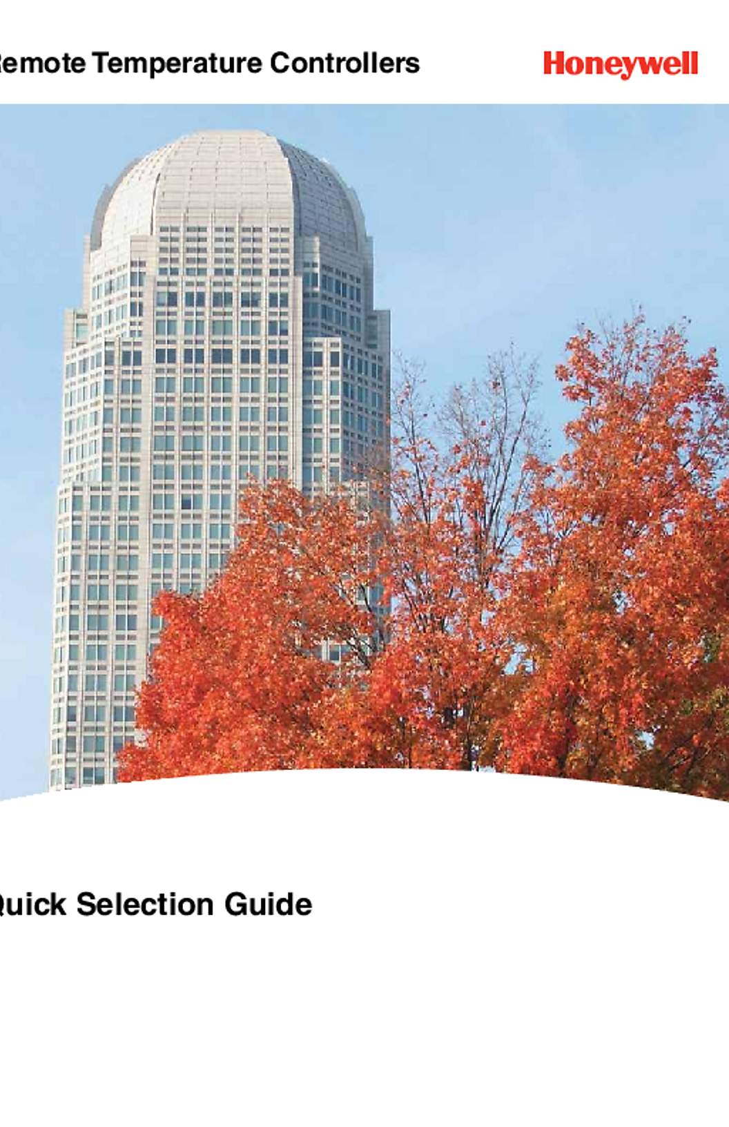 Honeywell Remote Temperature Controllers Quick Selection Guide