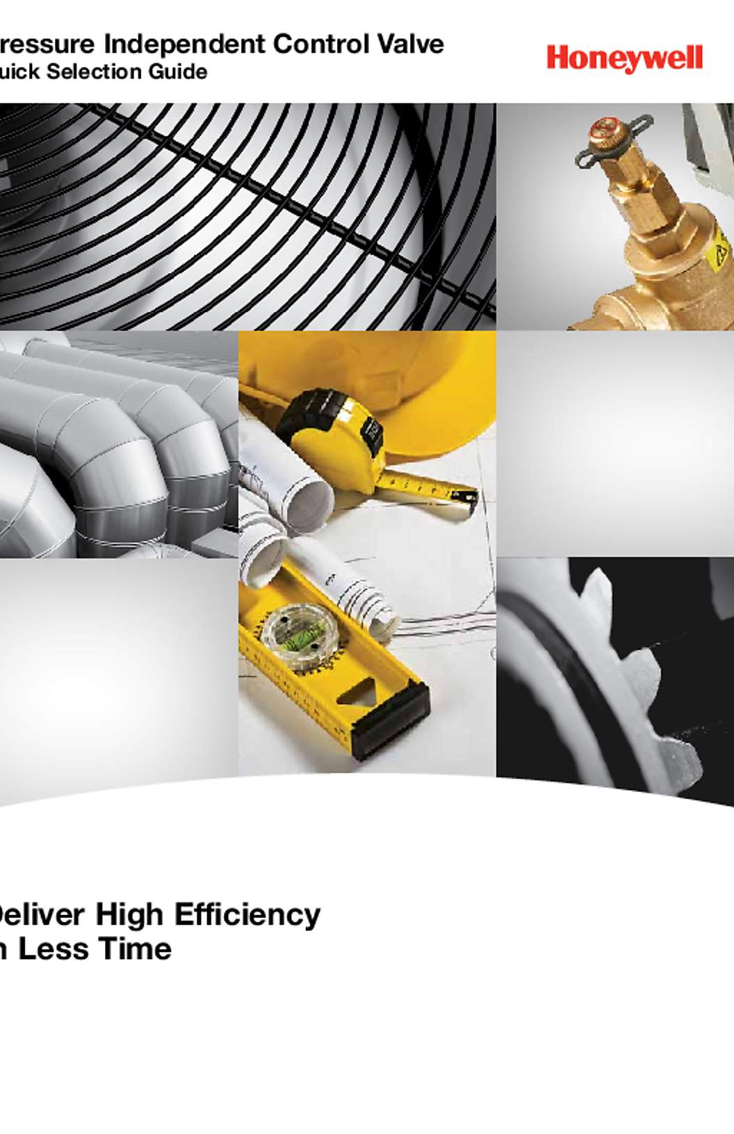Honeywell Brochure for VRN, VRW Pressure Independent Control Valve Quick Selection Guide (English)