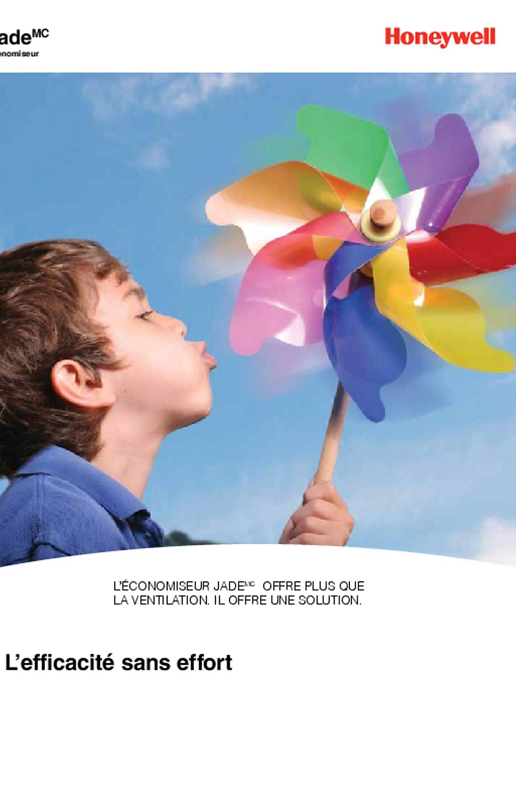 Honeywell Brochure for W7220, Jade Economizer Controller (French)