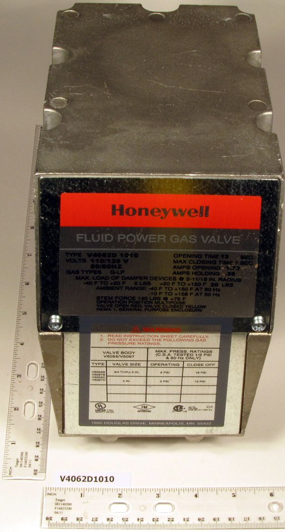 Honeywell V4062D1010 High-Low Performance Closing Actuator, 13 Seconds
