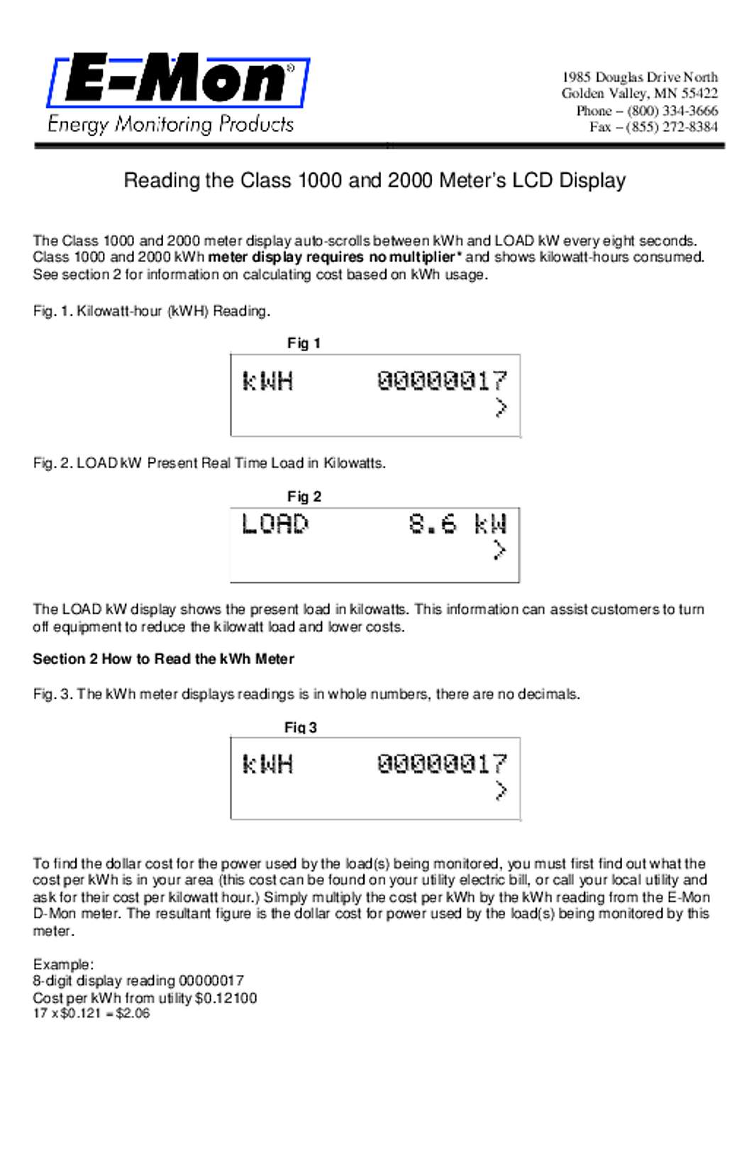 Honeywell E-Mon Class 1000-2000 Reading LCD Display - TechTip