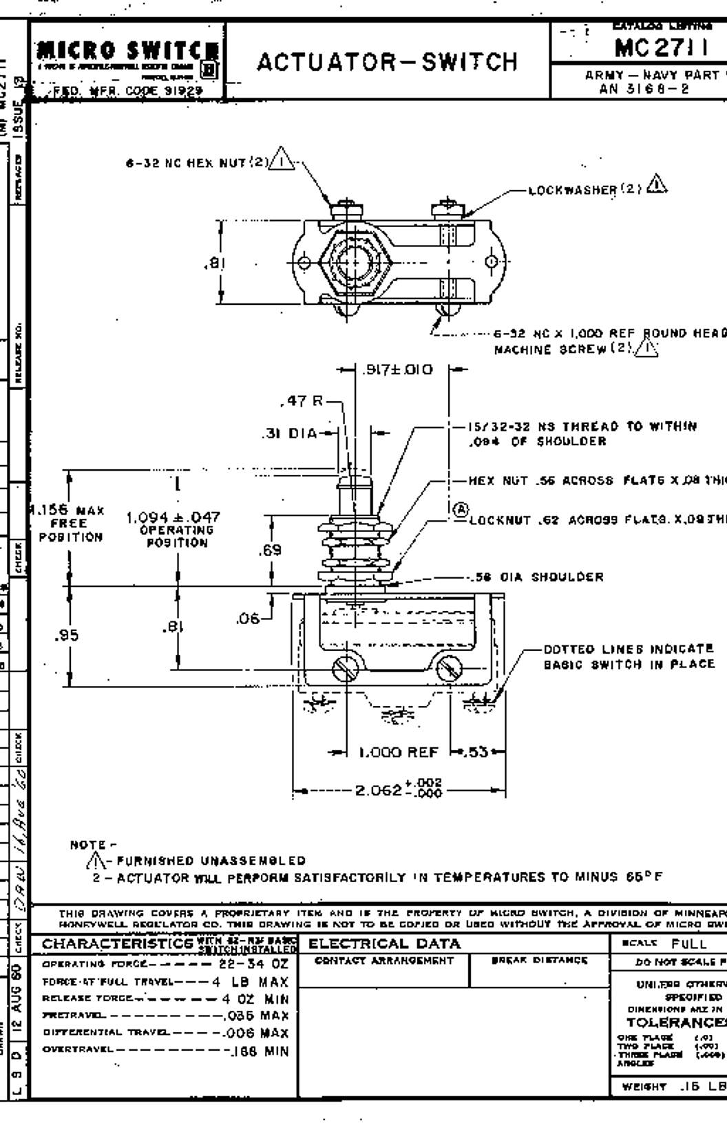 Honeywell MC2711 Datasheet
