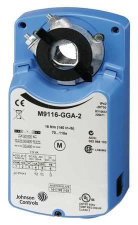 Johnson Controls M9116-GGA-2 24V Actuator, 140 Lb Capacity