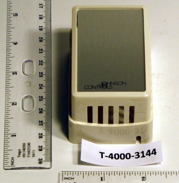 Johnson Controls T-4000-3144 Cover, White Plastic Vertical