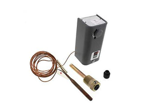 Johnson Controls A19ABC-12 Temperature Control Thermostat, 100/240F Range, 8' Capillary Length with Well and SPDT Switch