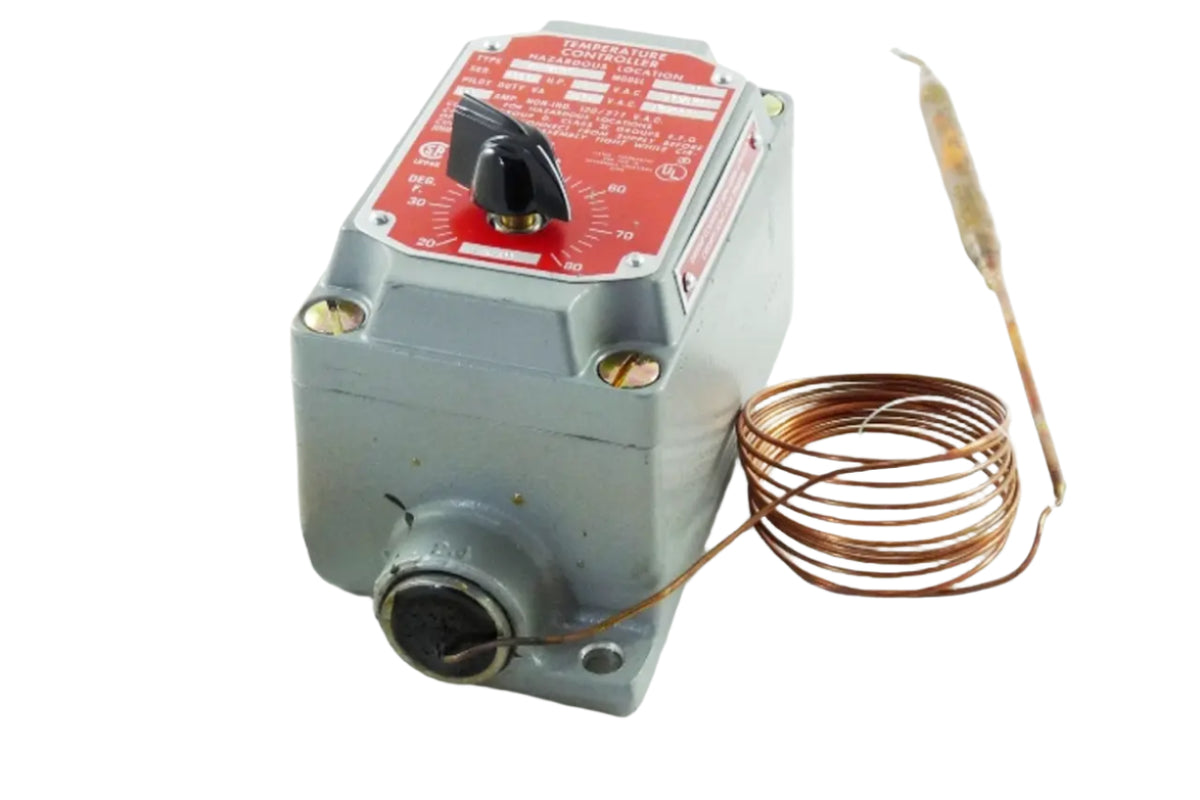 Johnson Controls A19AUC-2 Temperature Control Thermostat, 20/80F Range
