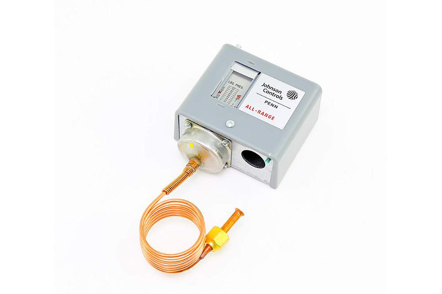 Johnson Controls P70AB-2 Low Pressure Control, 20"/100# Range, 36" Cap Open on Decrease # Switch