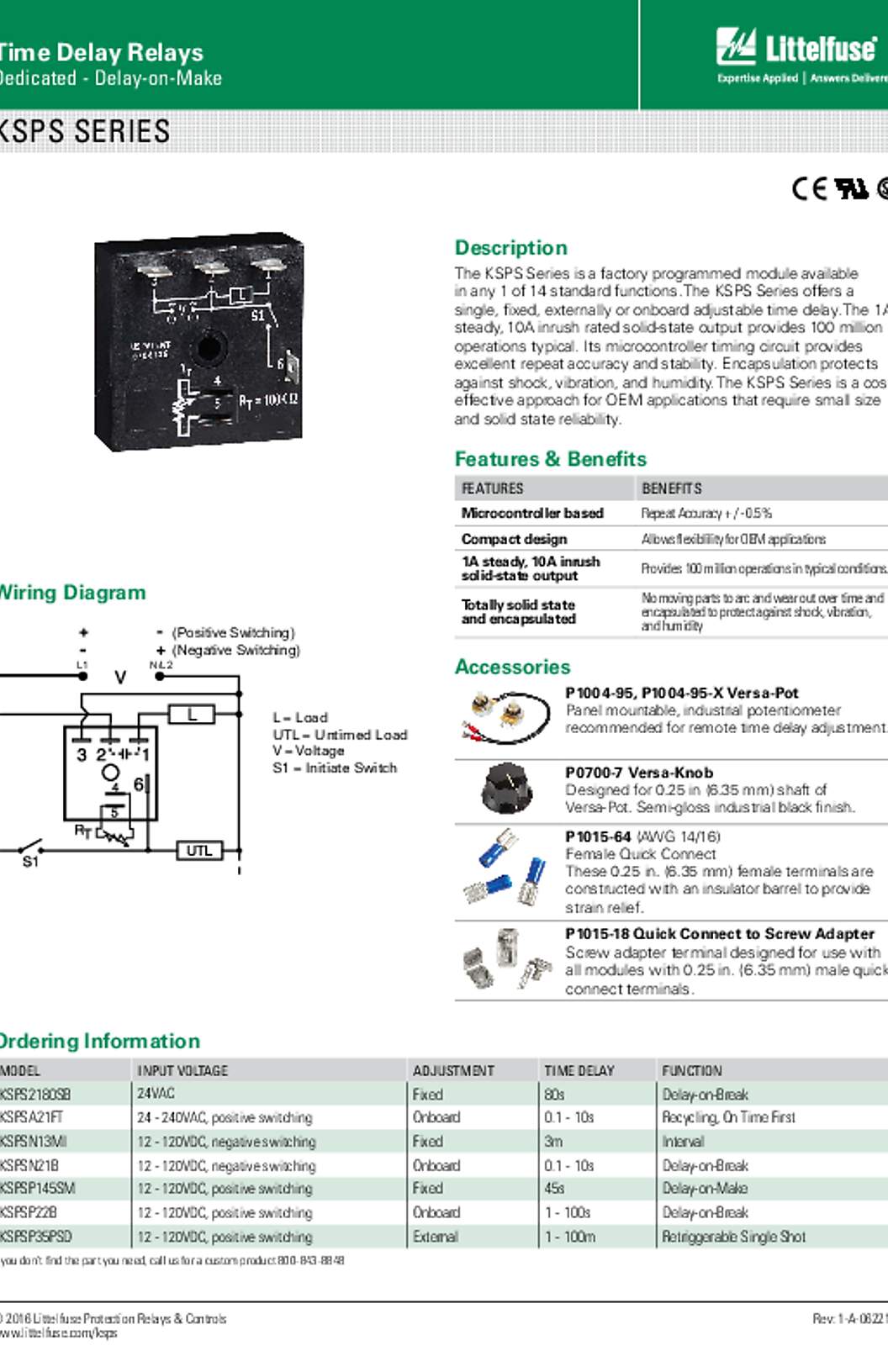 Littelfuse KSPS Data Sheet