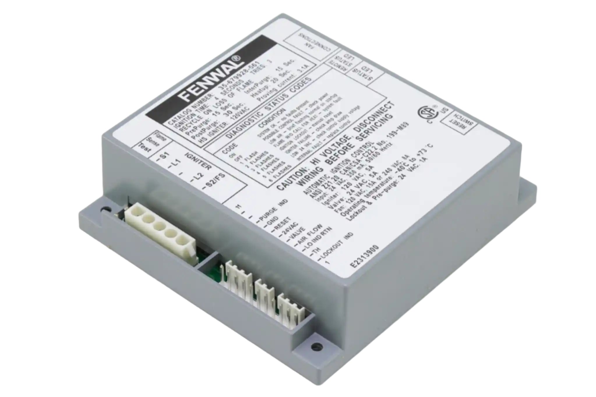 Laars E2313900, 24V Ignition Module 3 Try 4s TFI