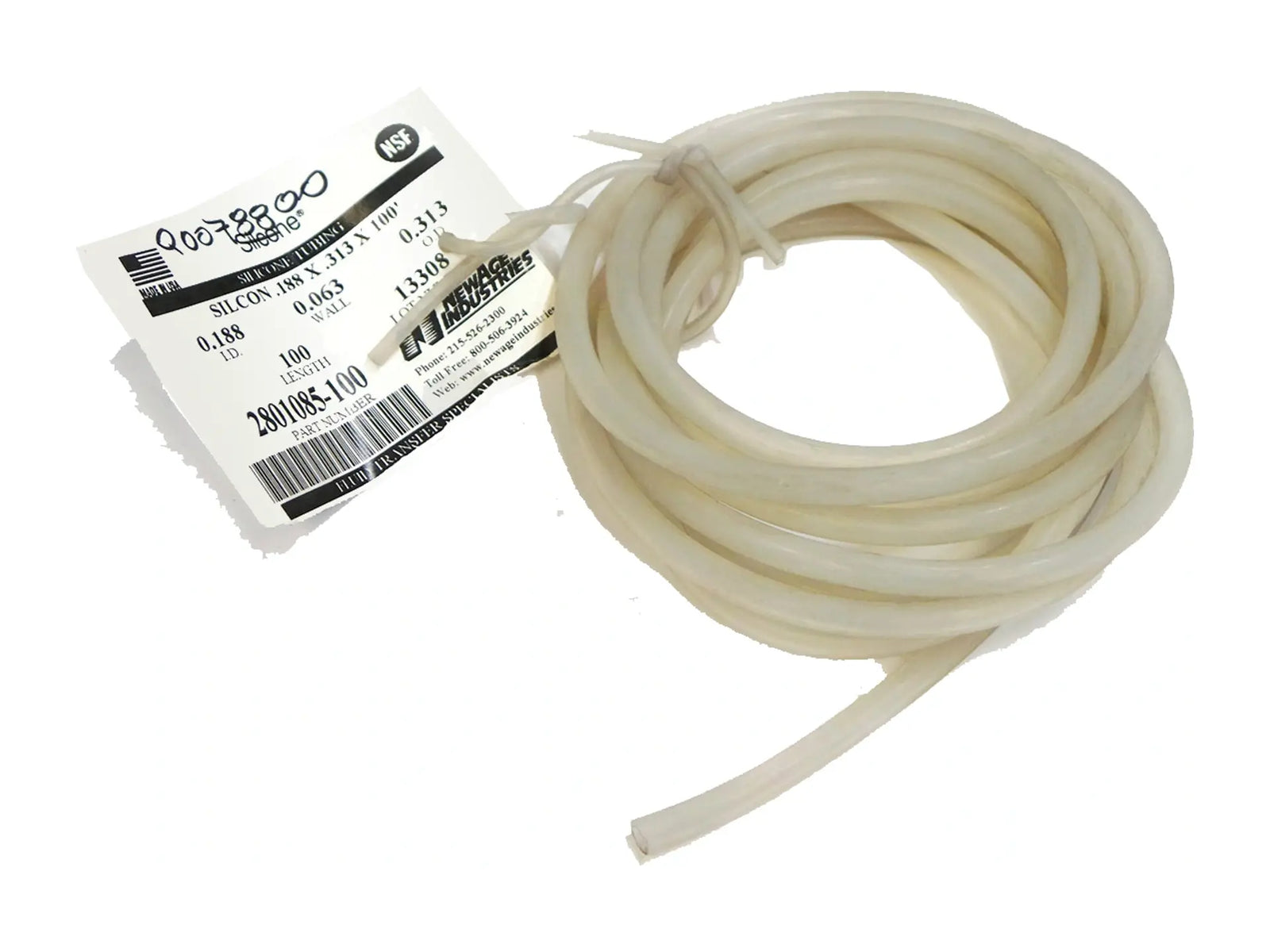 Laars Q0078800, Silicone Tubing 0.1875 ID