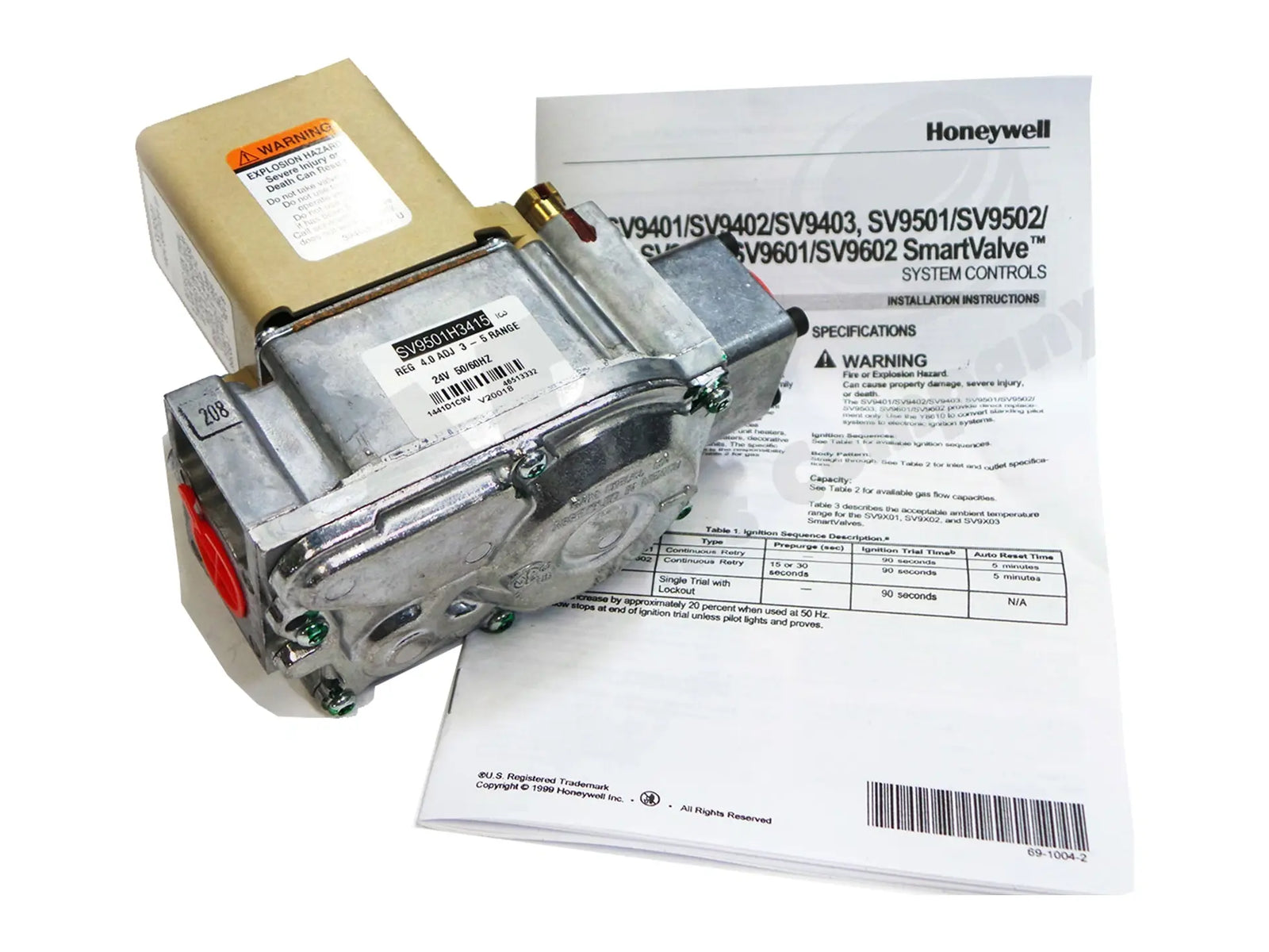 Laars R0384700, 24V Natural Gas Combination Valve