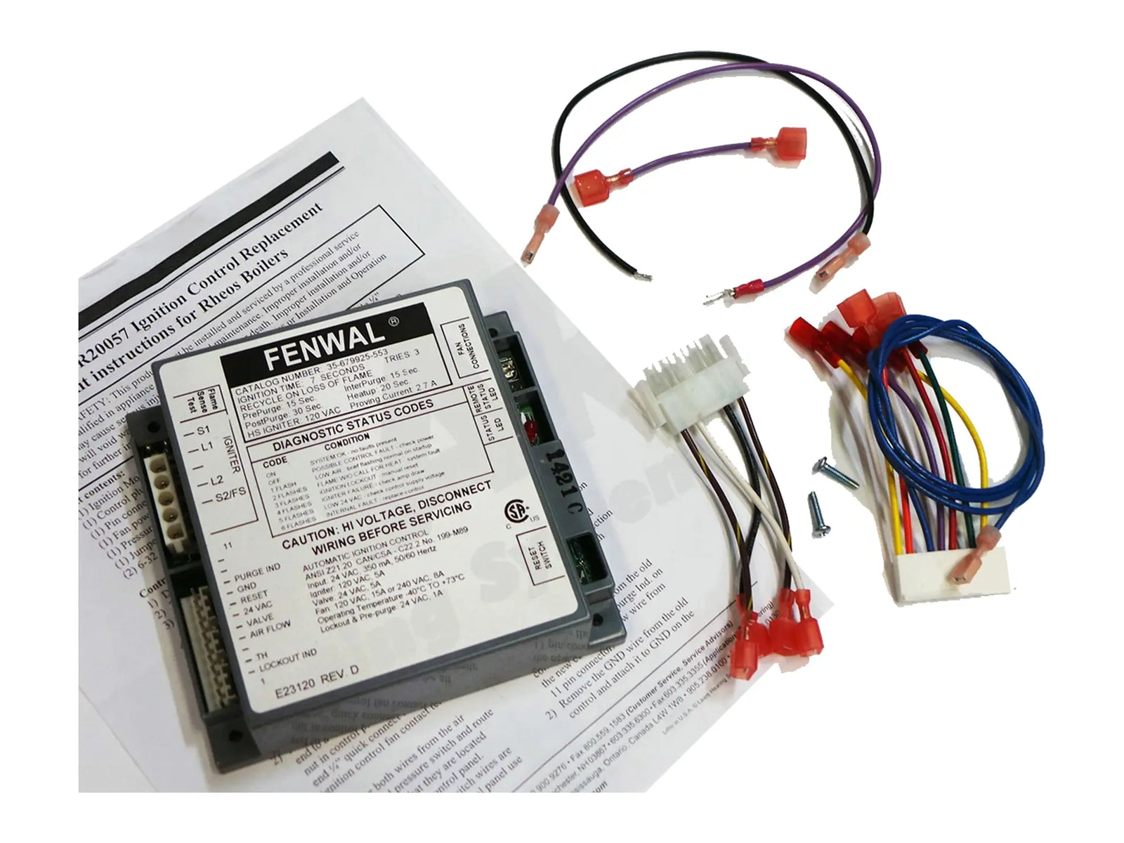 Laars R2005700, Non-CSD-1 Ignition Control