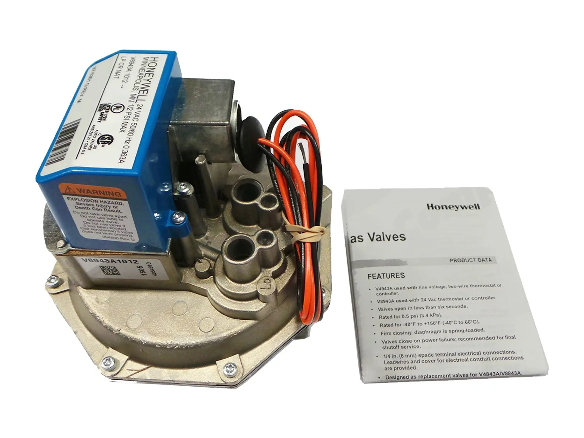 Laars R2011300, 1200 Safety Gas Valve