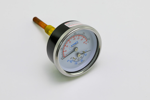 Laars RA0079000, 70-250°F 0-225 PSI Temperature and Pressure Gauge