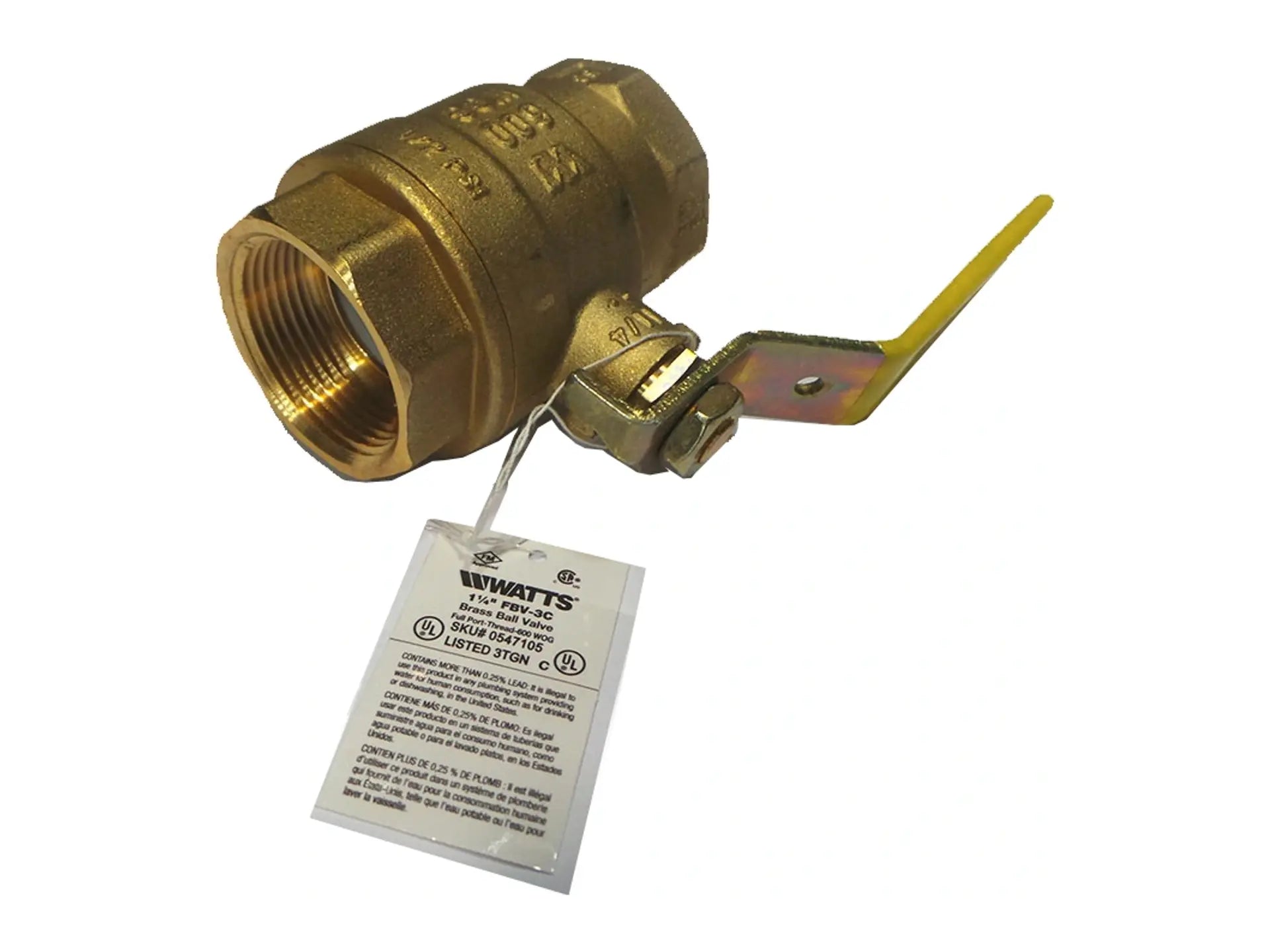 Laars V2003100, 1-1/4 NPT Gas Ball Valve