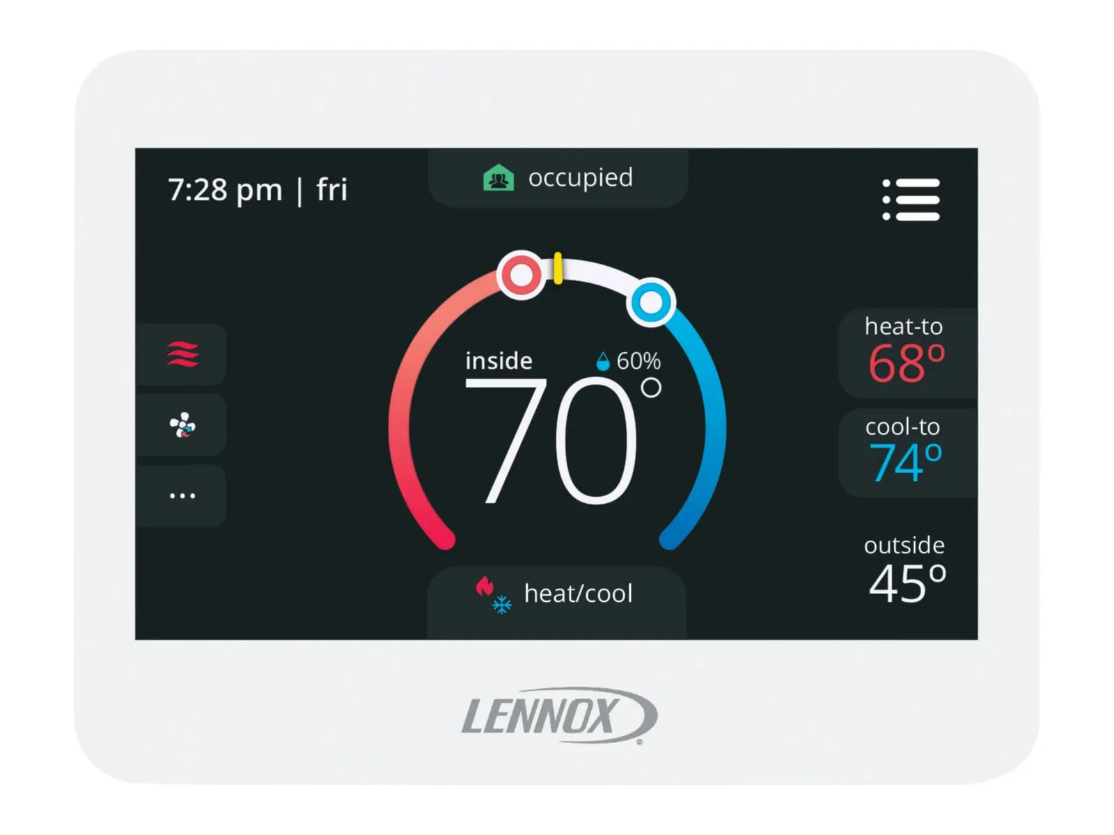 Lennox 17G76, CS8500 ComfortSense with CO2 Sensor