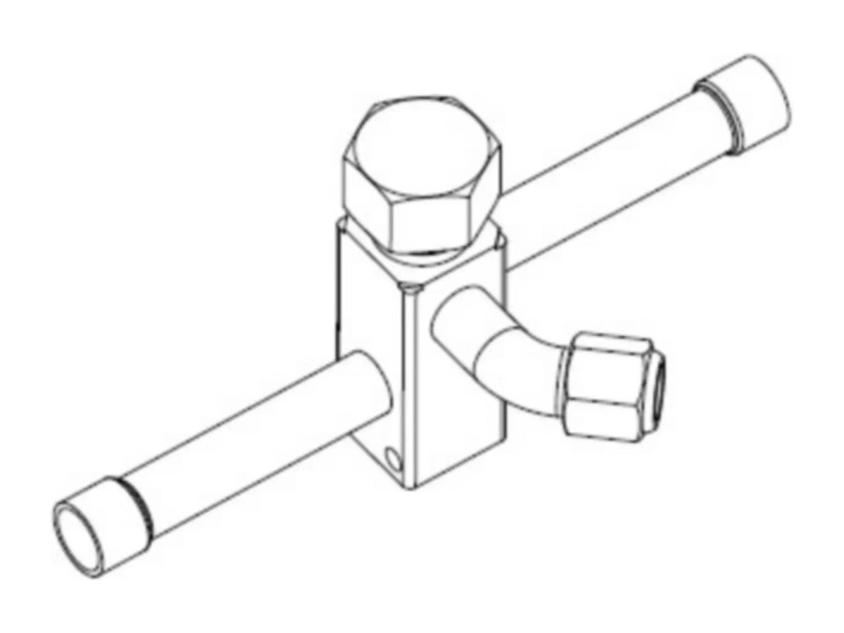 Lennox 17W38 3/8 Service Valve, 45 Degree Angle