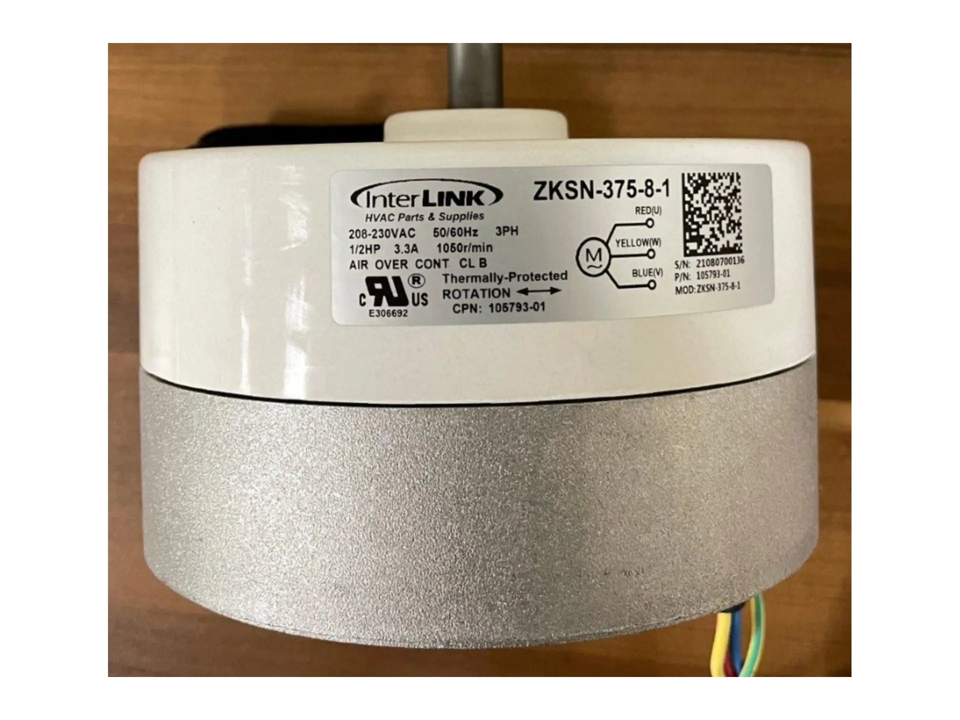 Lennox 20U01, Blower Motor 1/2 Hp 115V No Module