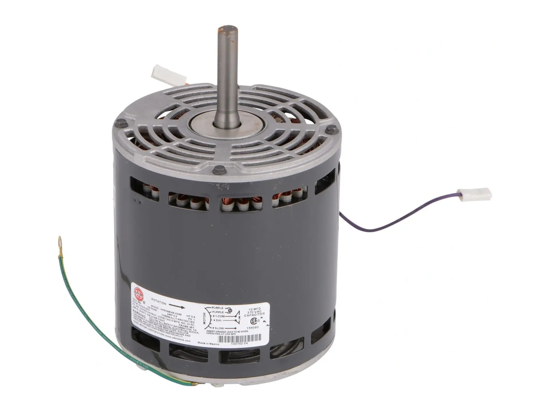 Lennox 20W30 460V1PH,3/4HP,1075RPM,2SPD Mtr