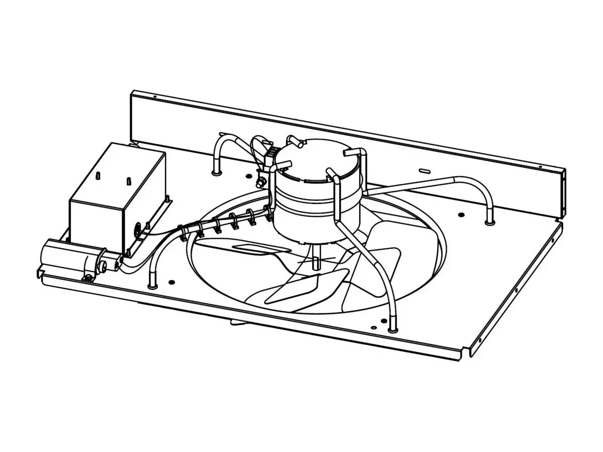 Lennox  21Z13, 16" Power Exhaust Fan, 1/3 HP, 208-230 VAC, 1 Or 3-Phase