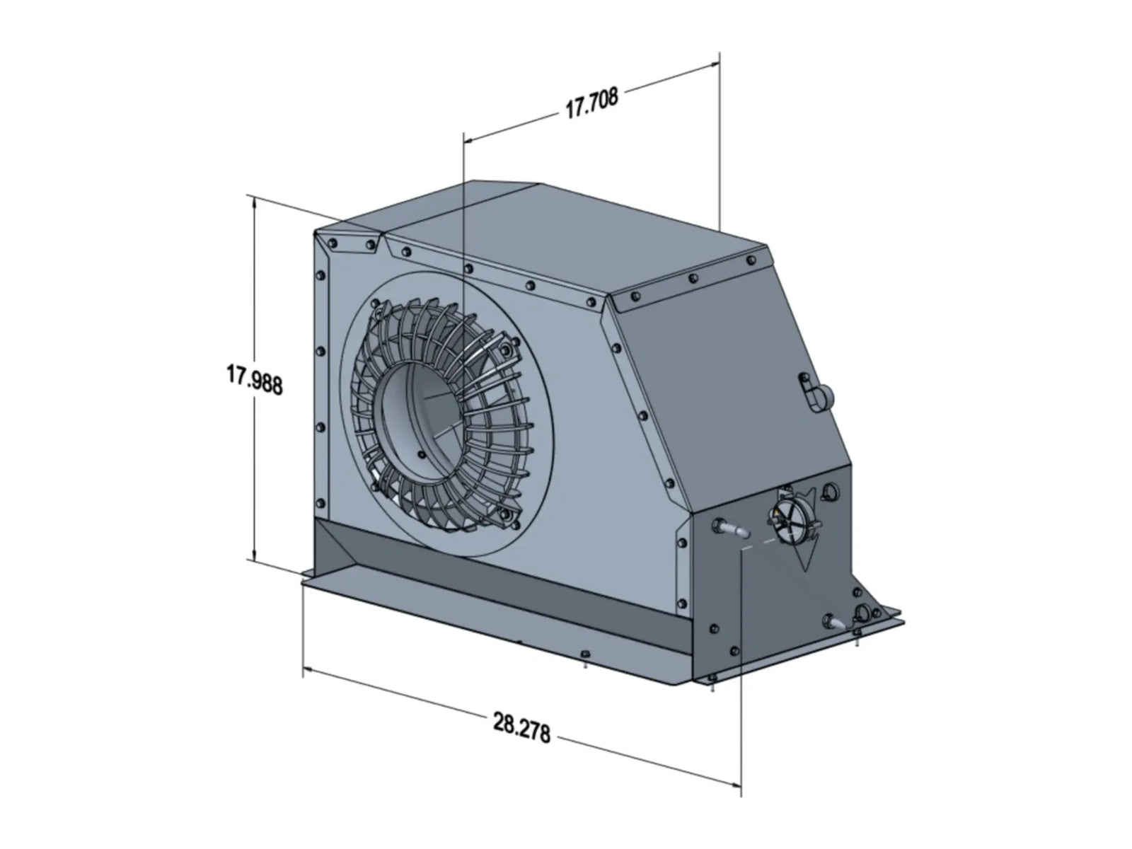 Lennox 22J23, EBM Blower Assembly Without Corrosion Protection G/J