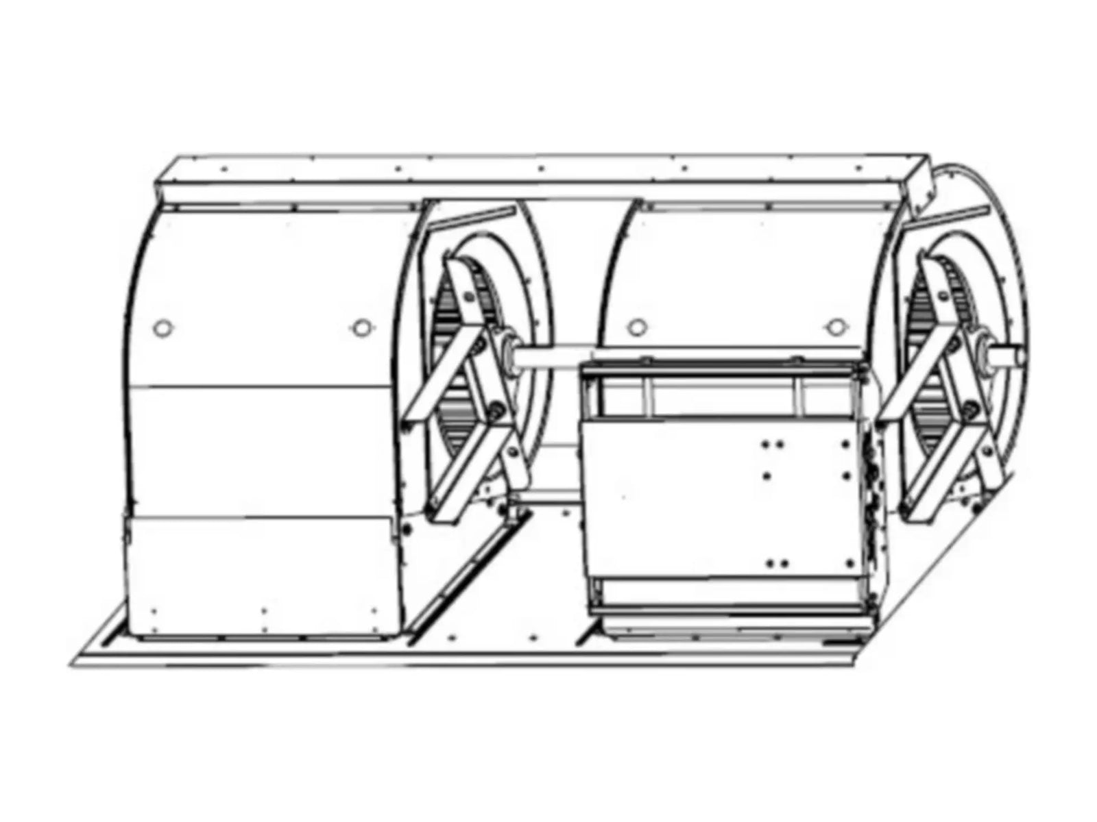 Lennox 24W74, Twin Belt Drive Blower 15x15 5 HP