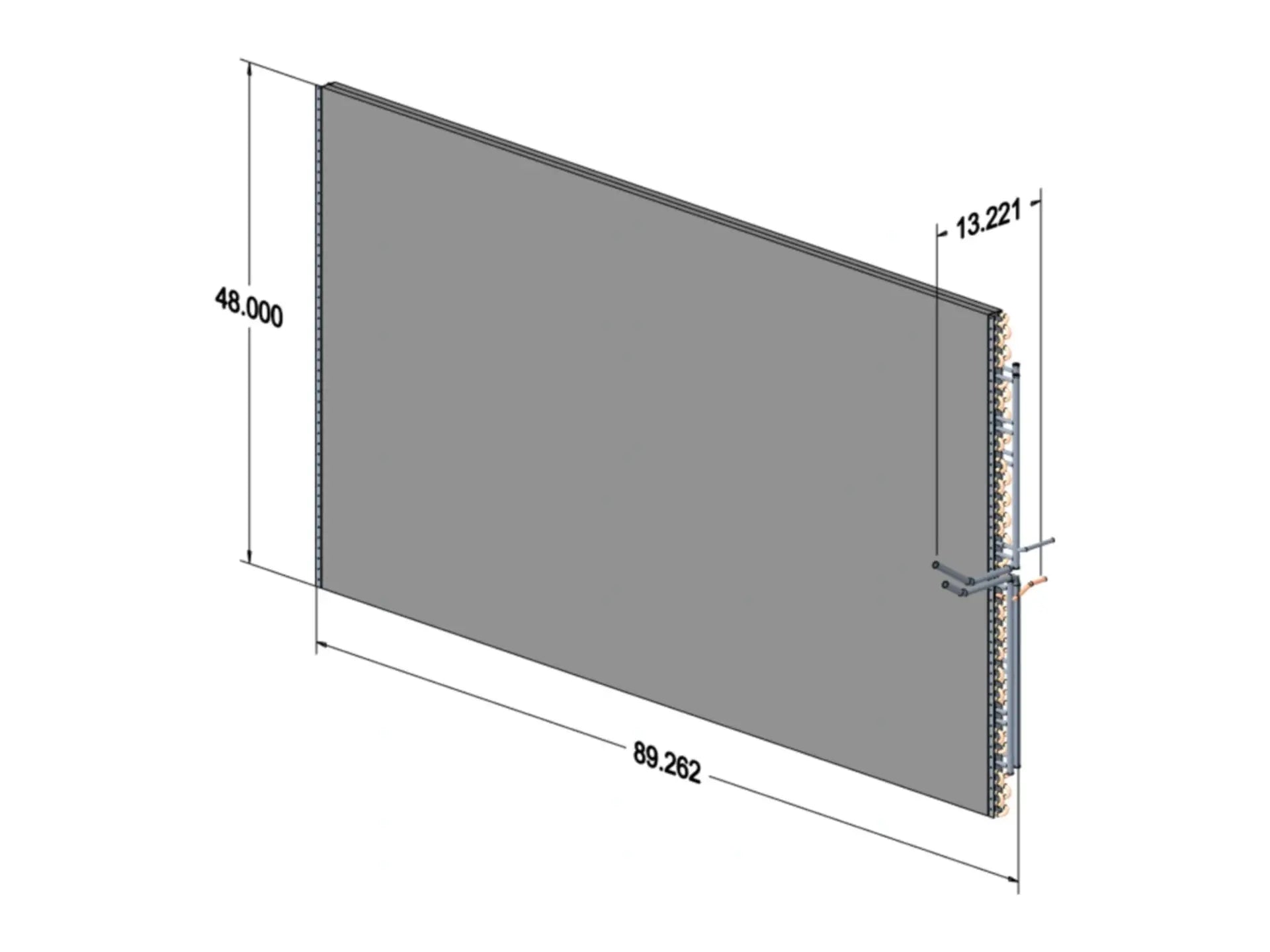 Lennox 33W91, Inner Condenser Coil with Manifold