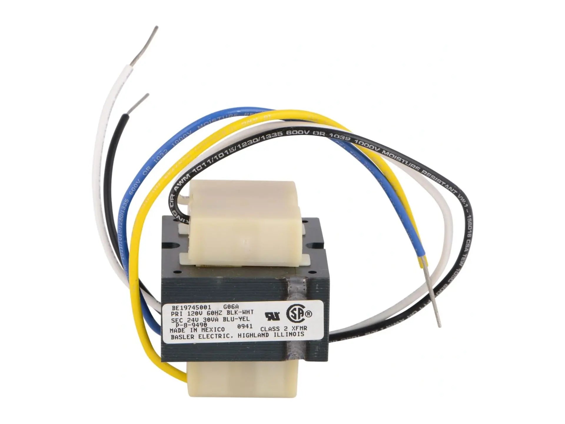 Lennox 38631 120V->24V Transformer, 30VA Capacity