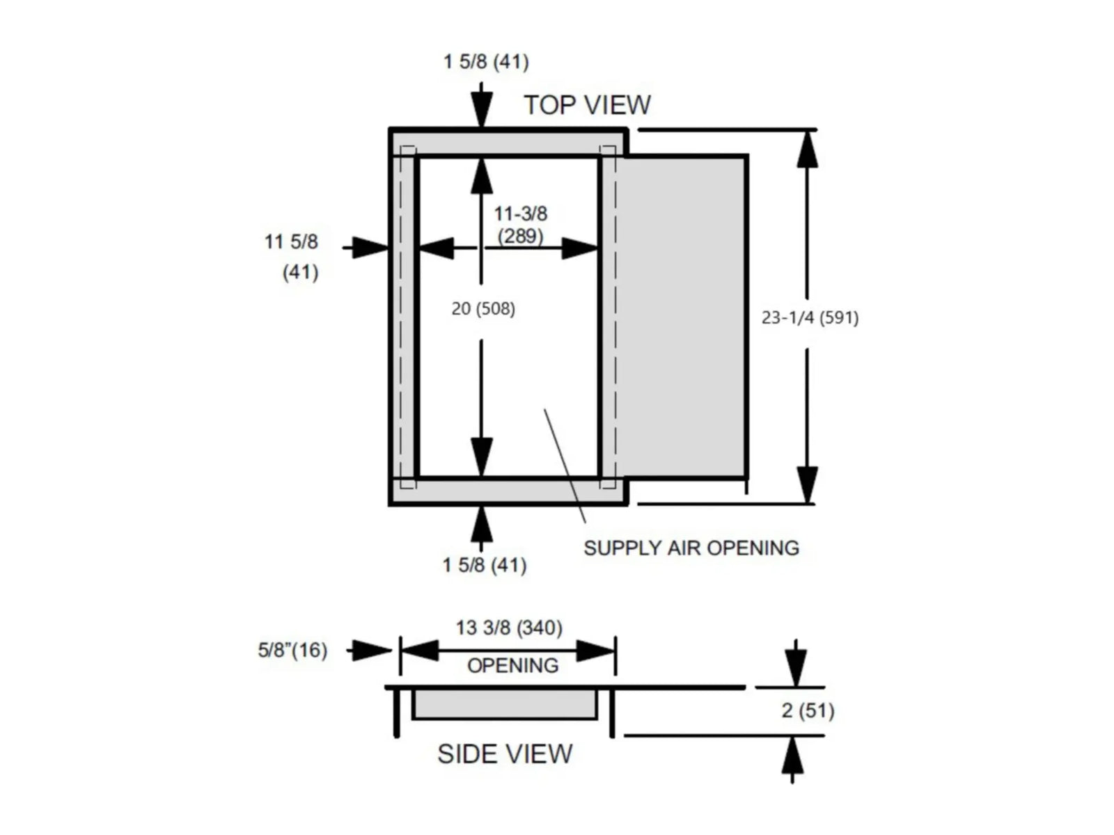 Lennox 44K15, Combustible Floor Base
