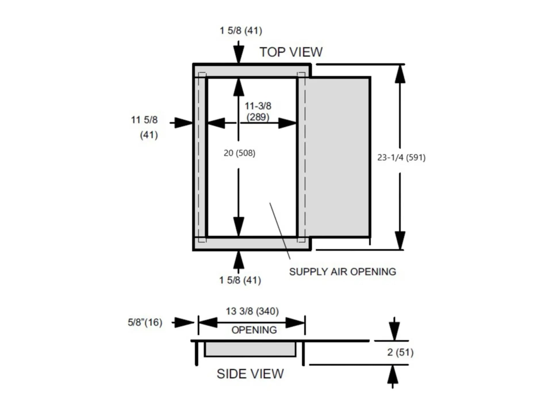 Lennox 44K15, Combustible Floor Base