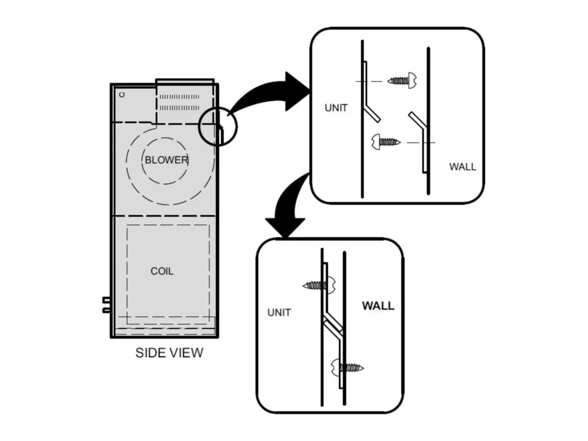Lennox 45K30, Hanging Bracket Wall