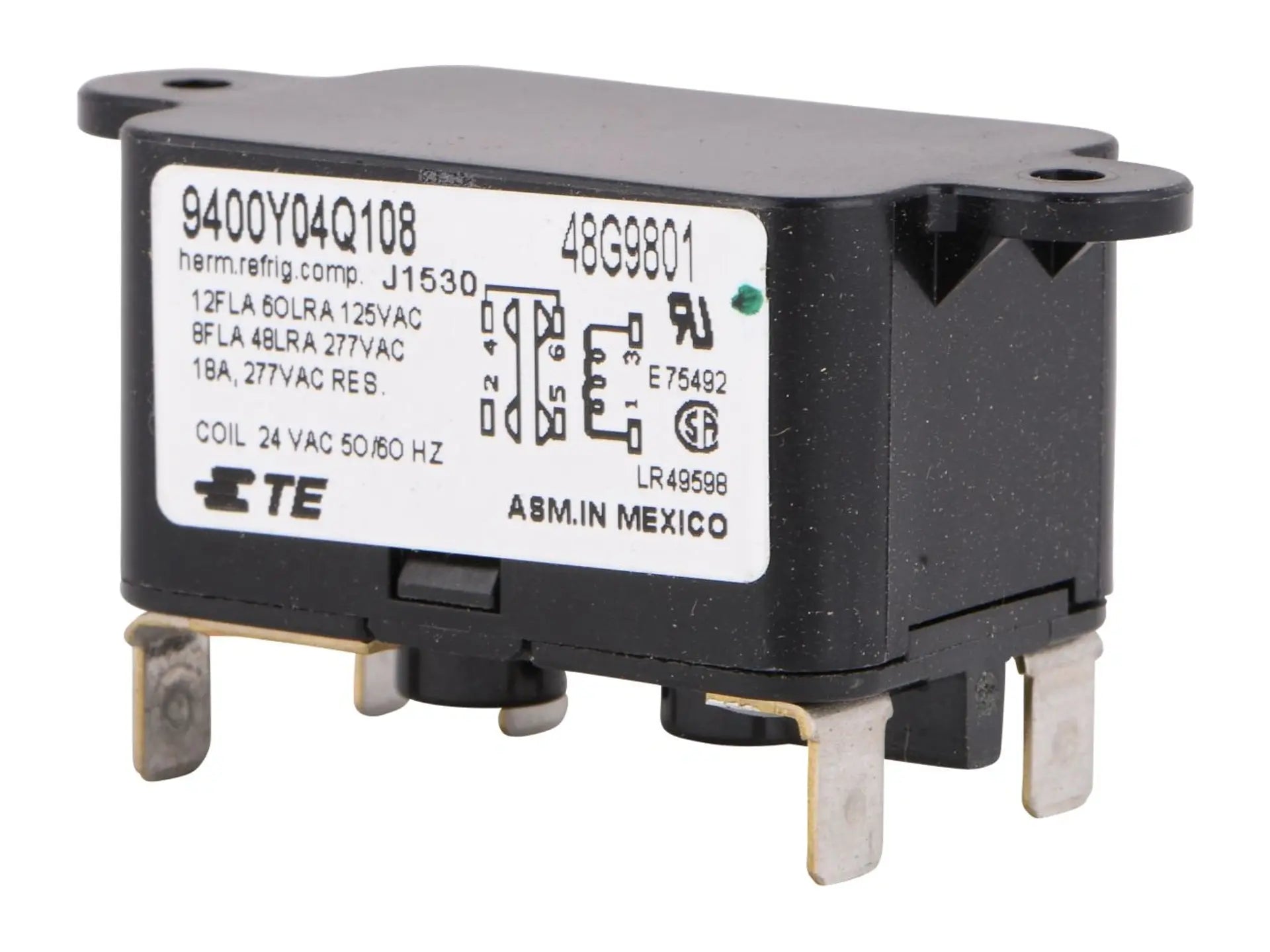 Lennox 48G98, Relay 24V SPDT Blower